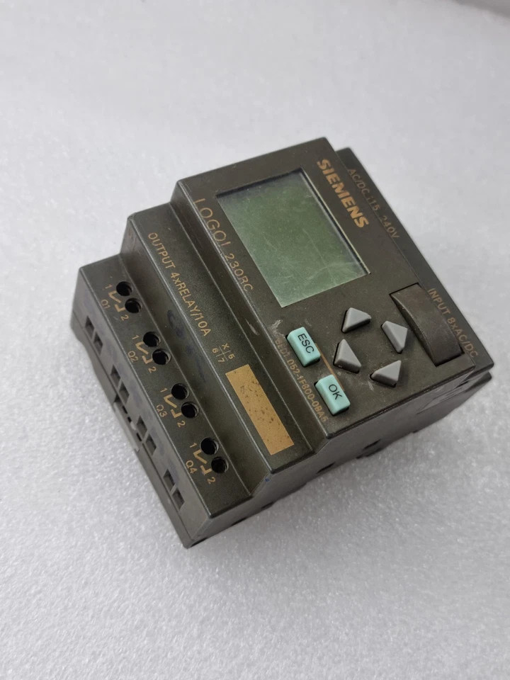 USED SIEMENS 6ED1052-1FB00-0BA5 LOGO! 230RC LOGIC MODULE 6ED10521FB000BA5